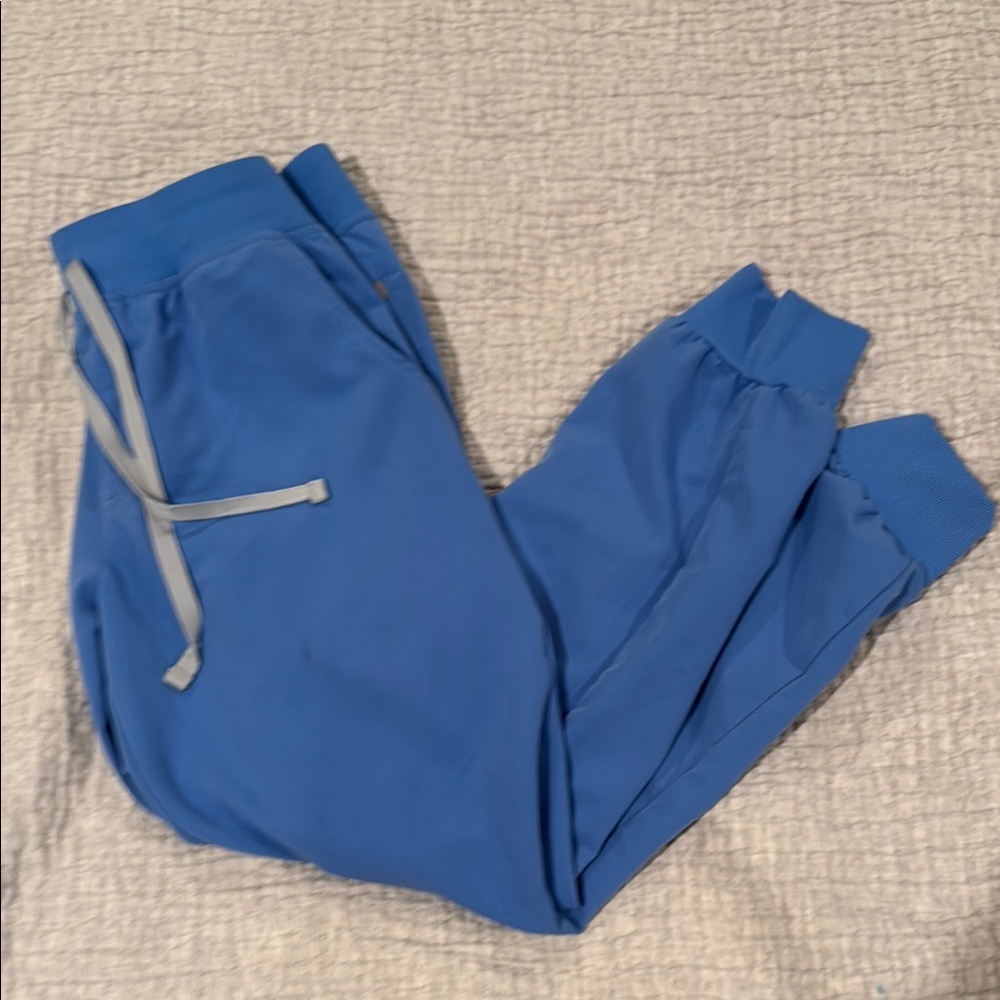 Figs Blue Performance Joggers with Modern Fit